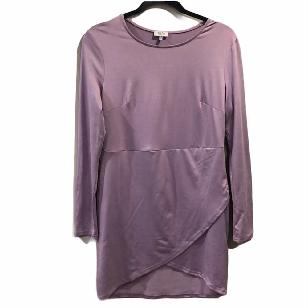 Lavender TOBI Long-Sleeve Dress Sz L